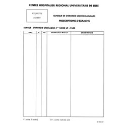 38.7600.047 :  DS : PRESCRIPTION D'EXAMENS (4È NORD) / 090120G