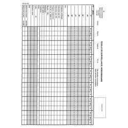 38.7501.002 :  Feuille de surveillance hebdomadaire / 10488S