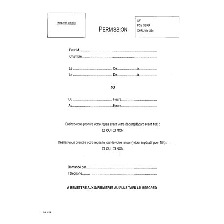 CHR878 : PERMISSION