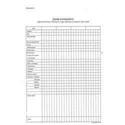 CHR613 :  D.S.: FICHE PANSEMENT / 083271M