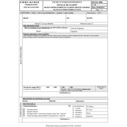 02.0076.035 :  Feuille de liaison blocs op. en liaison Monte charge FE/FL500 / 10282D