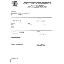02.3428.035 :  DDE EXAMEN ANATOMOPATHOLOGIQUE / 084838P